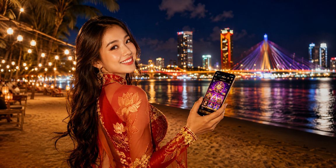 Đà Nẵng về đêm minh họa trải nghiệm casino trên trình duyệt di động